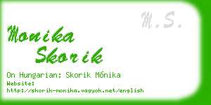 monika skorik business card